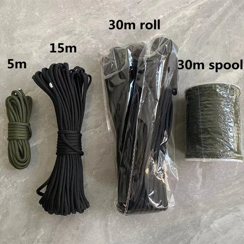 550 Paracord 7 Core Parachute Cord Outdoor Camping Rope Kit