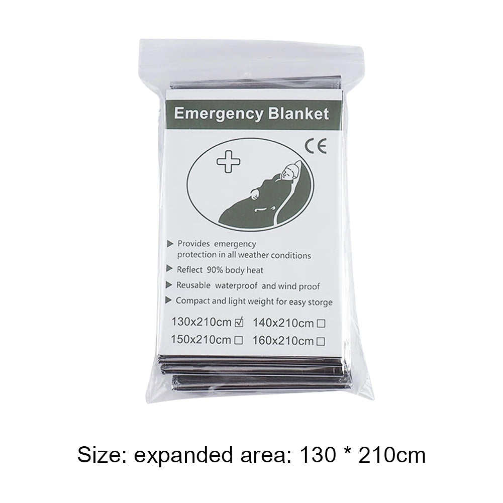 APWIKOGER Emergency Thermal Mylar Blanket For Outdoor Survival