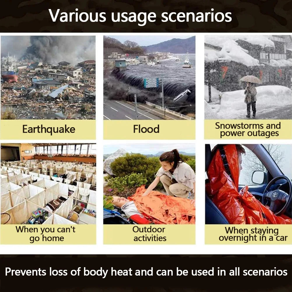 Shunmaii Survival Thermal Sleeping Bag Bivy Sack for Camping