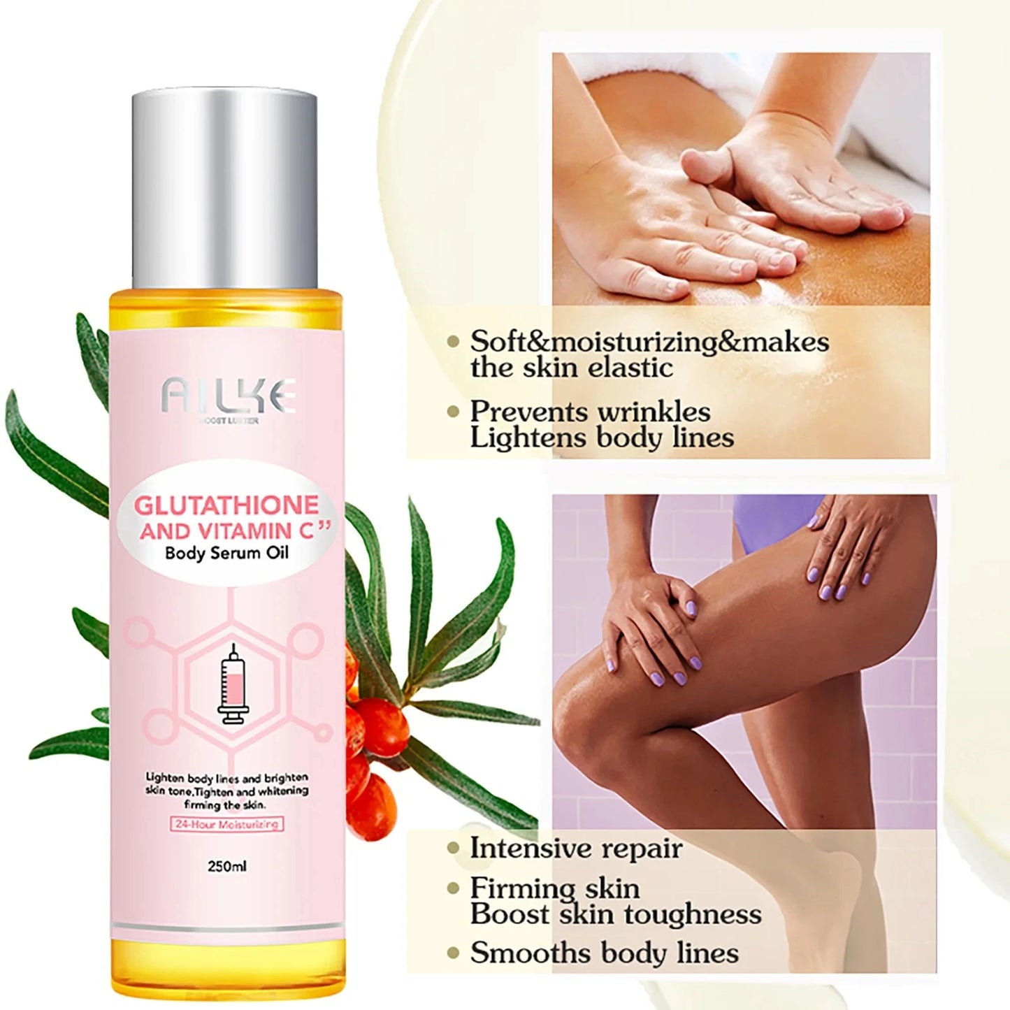 AILKE Vitamin C Moisturizing Whitening Massage Oil All Skin Types