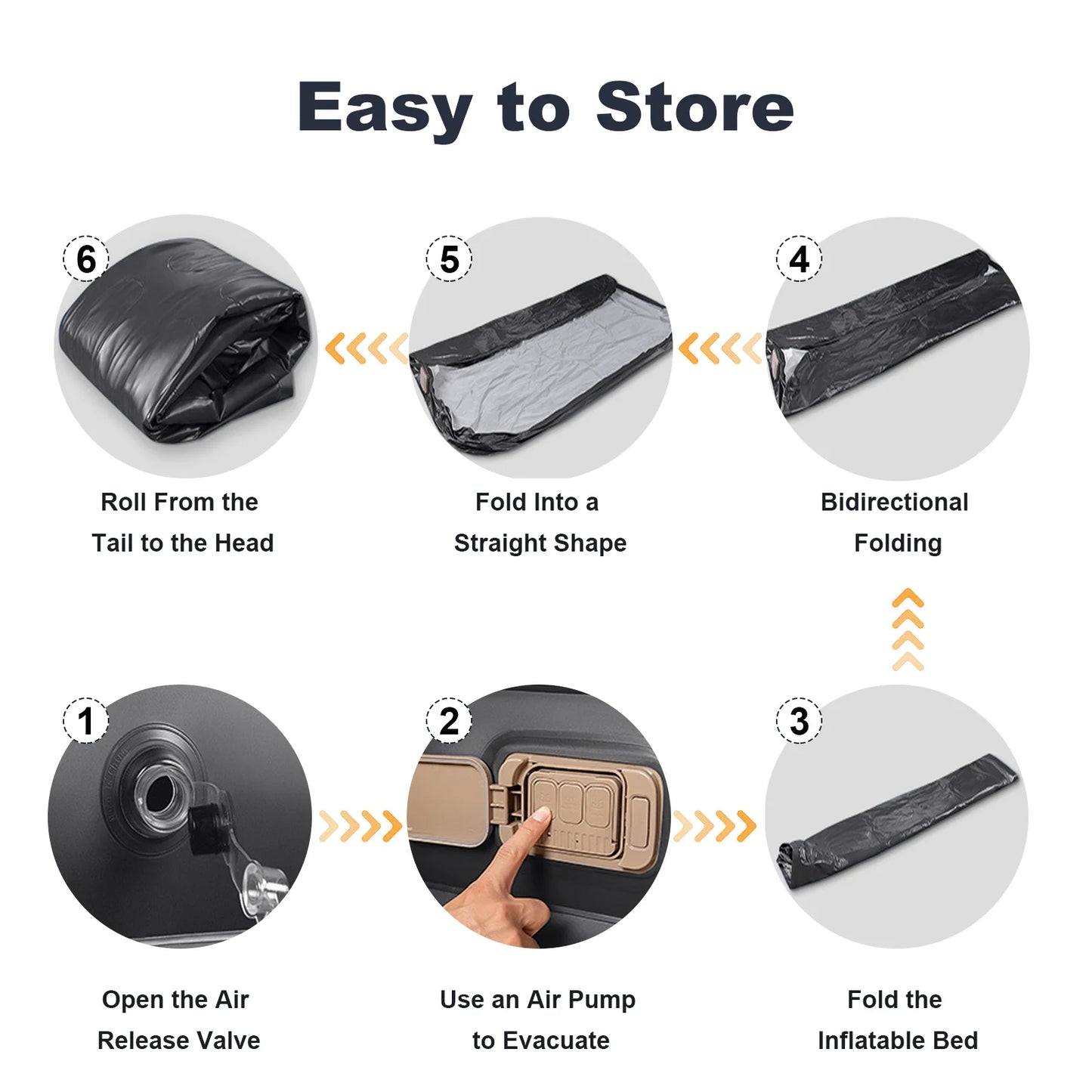 PVC Automatic Inflatable Mattress With Built-In Pump For Camping