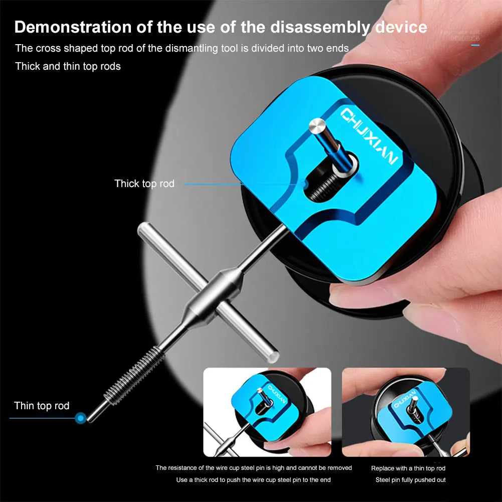 Reel Bearing Pin Remover Fishing Reel Bearing Pin Remover Tool Fishing Reel Maintenance Repair Tool DIY Modified Spool Tools