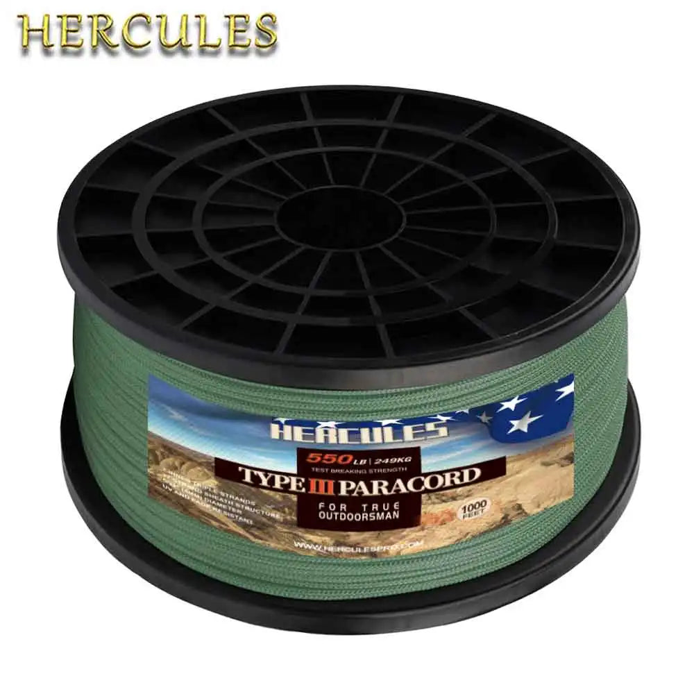 550 Paracord Rope Parachute Cord 7 Core for Camping Survival