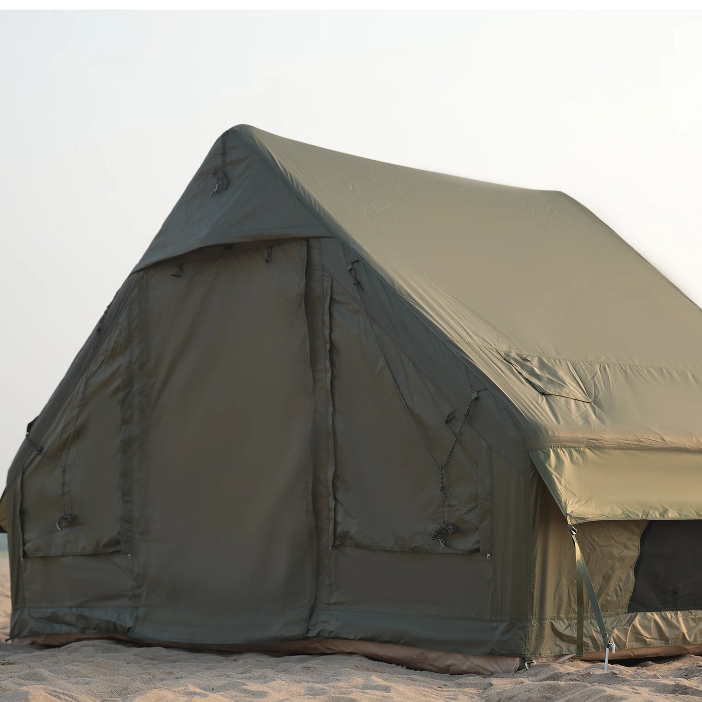 Pakicetus Inflatable Family Camping Tent With Stove Plug