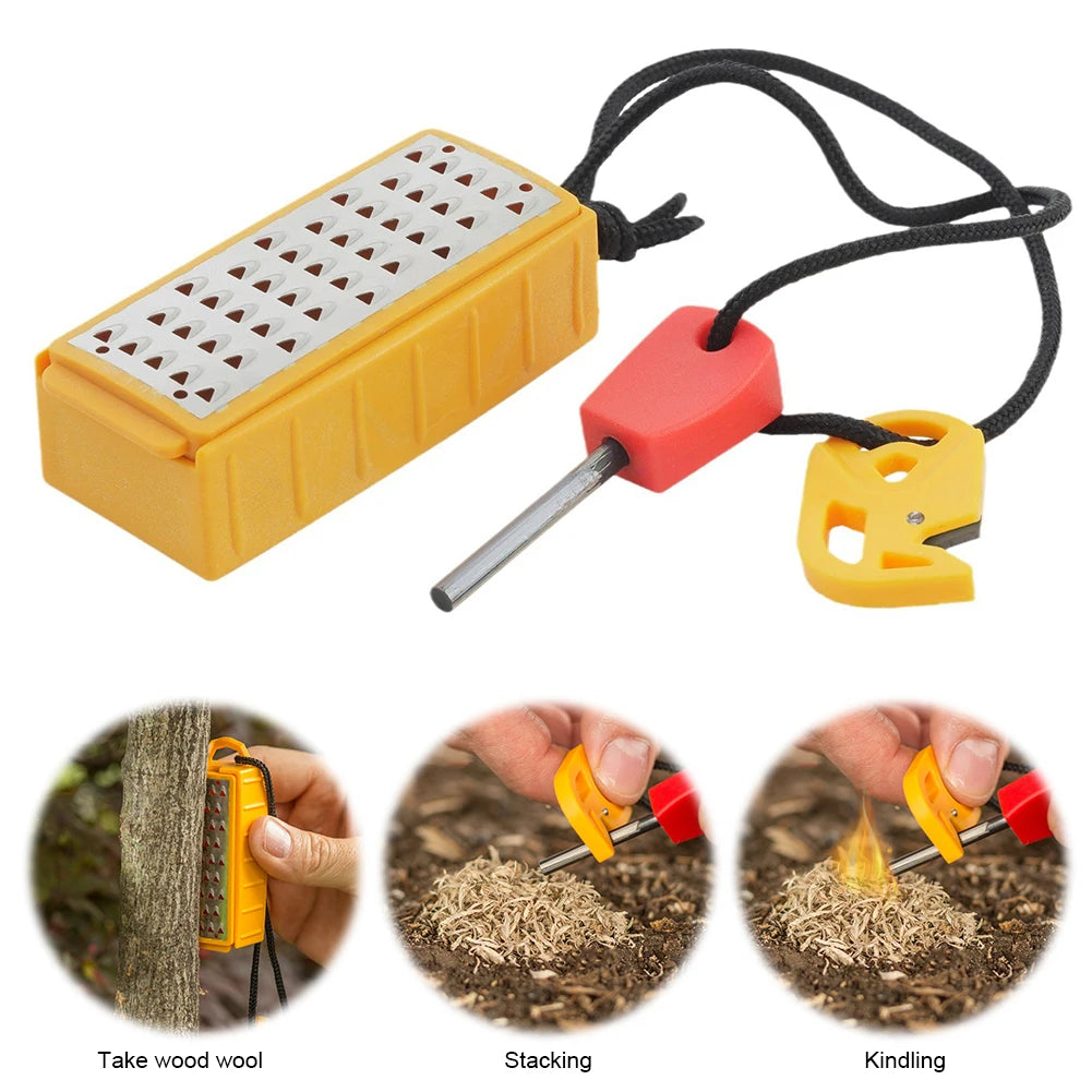 Sikiwind Tinder Maker With Fire Starter Tool Stainless Steel Grater
