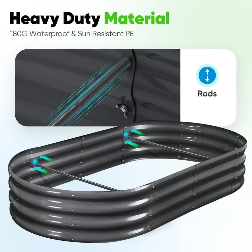 Raised Garden Bed Kit With Self Watering System Mesh Cover