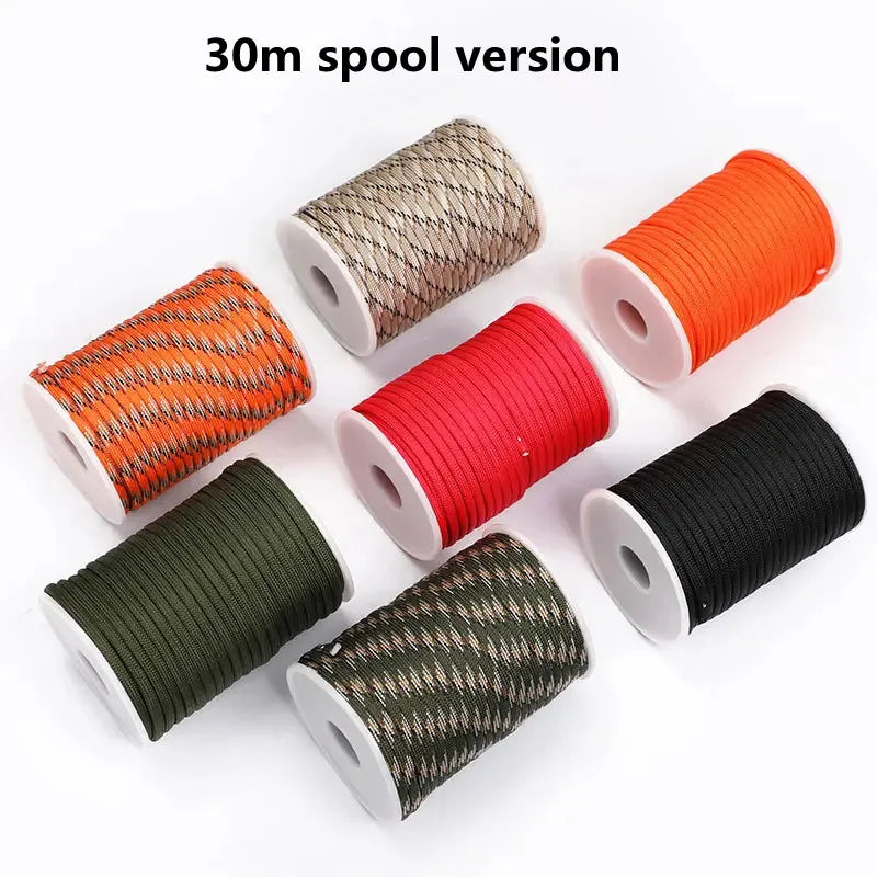 550 Paracord 7 Core Parachute Cord Outdoor Camping Rope Kit