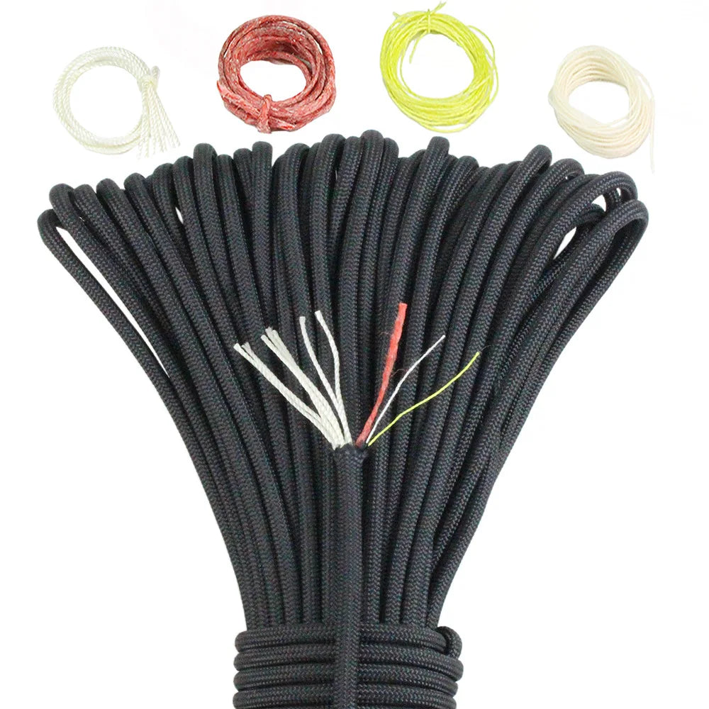Noble Eagle 10 Strand Paracord 650 Survival Cord 4mm 100ft With Fishing Line Copper Wire For Campers And Outdoorsmen