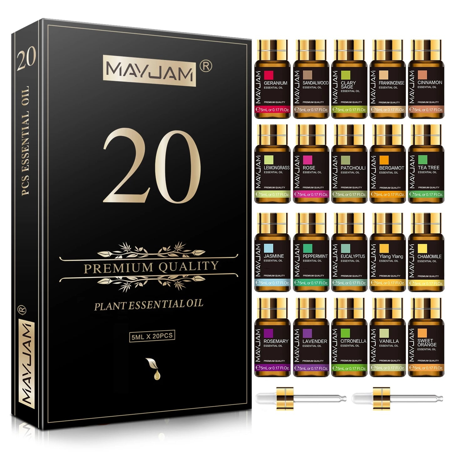 Mayjam Pure Essential Oils Kit With Lavender And Eucalyptus