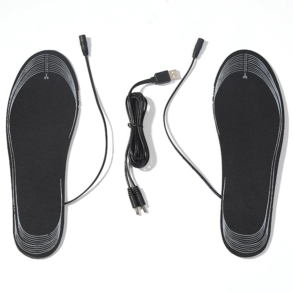VAKIND Heated USB Rechargeable Cuttable Washable Insoles for Winter