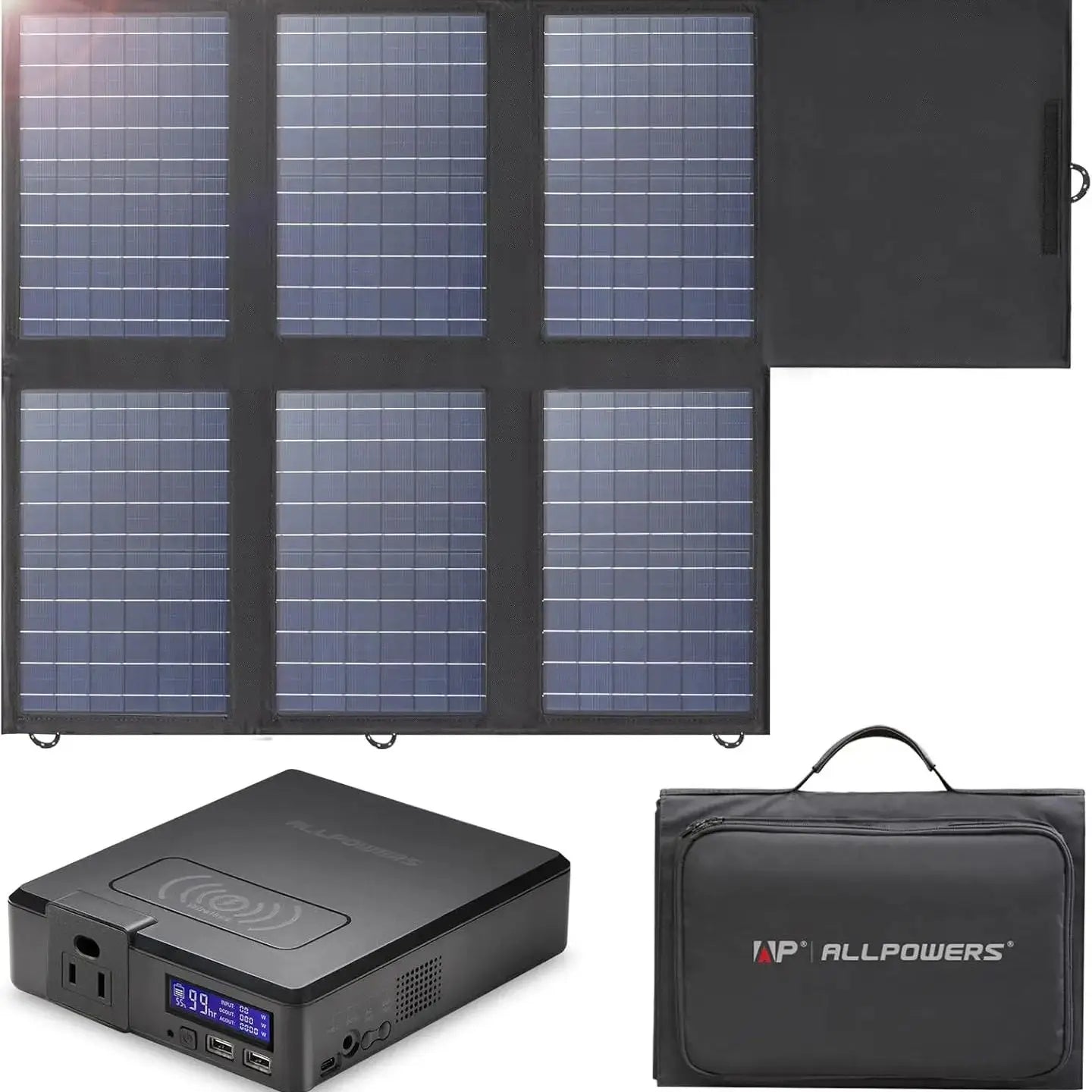 ALLPOWERS S200 41600mAh 200W Portable Power Station With SP026 60W Panel