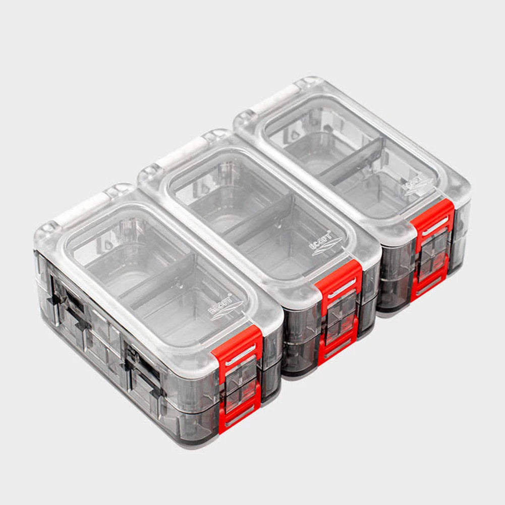 MOJOYCE Fishing Tackle Box Lure Storage Organizer Clear Top