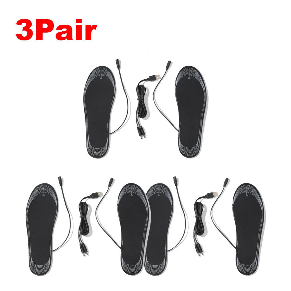 VAKIND Heated USB Rechargeable Cuttable Washable Insoles for Winter