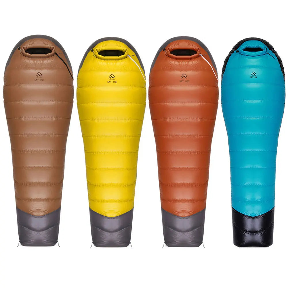 JOCESTYLE Goose Down Hiking Sleeping Bag Ultralight Thermal Waterproof