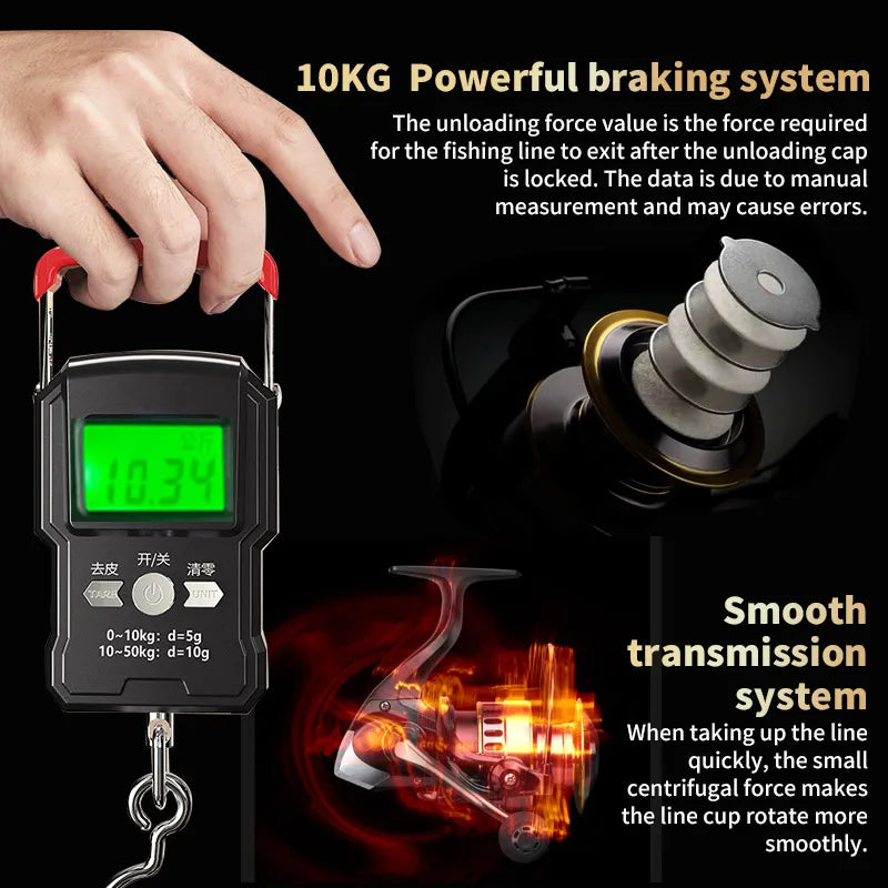 Aluminum Alloy Spinning Reel for Freshwater And Saltwater Fishing