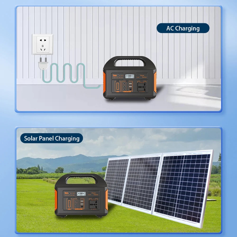 GaiaRay Portable Power Station 256Wh LiFePO4 Solar Generator For Camping