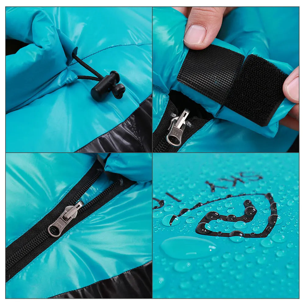 JOCESTYLE Goose Down Hiking Sleeping Bag Ultralight Thermal Waterproof