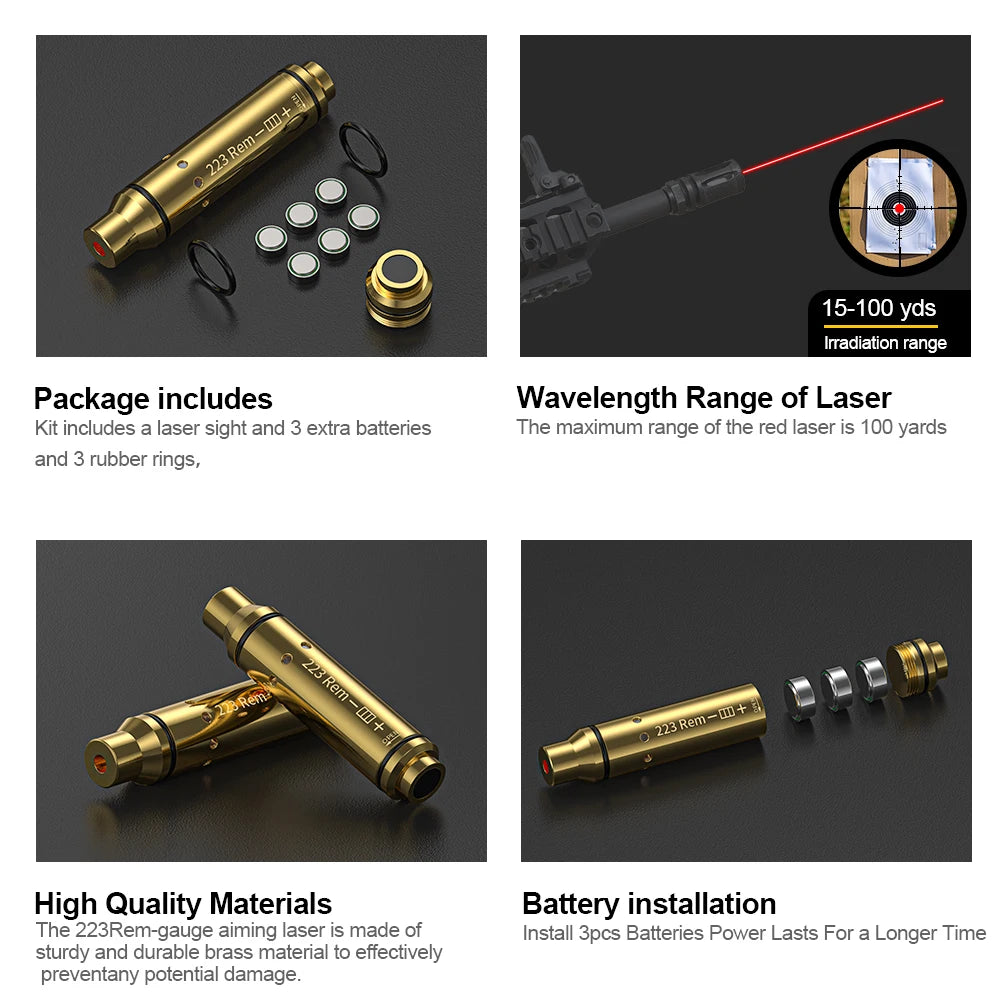 223 Laser Training Cartridge Dry Fire Laser Trainer Bullet