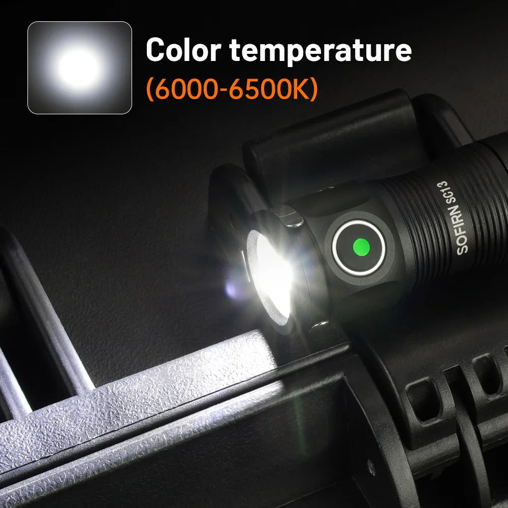 Sofirn Mini SC13 SST40 LED Tactical Flashlight 1300lm