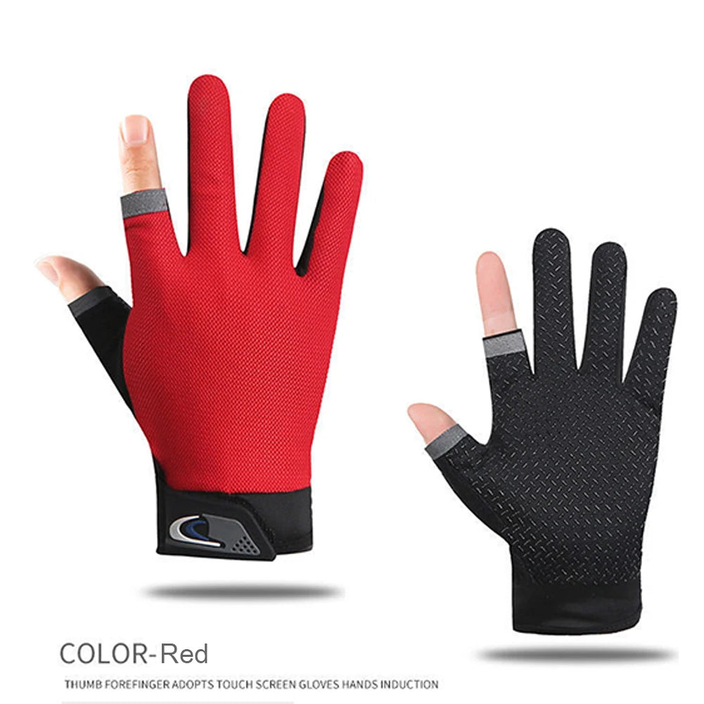 1Pair Fishing Gloves for Men Women Protect Hand Professional Release Anti-slip Fish Gloves Anti-UV  Ice Cool Fishing Glove