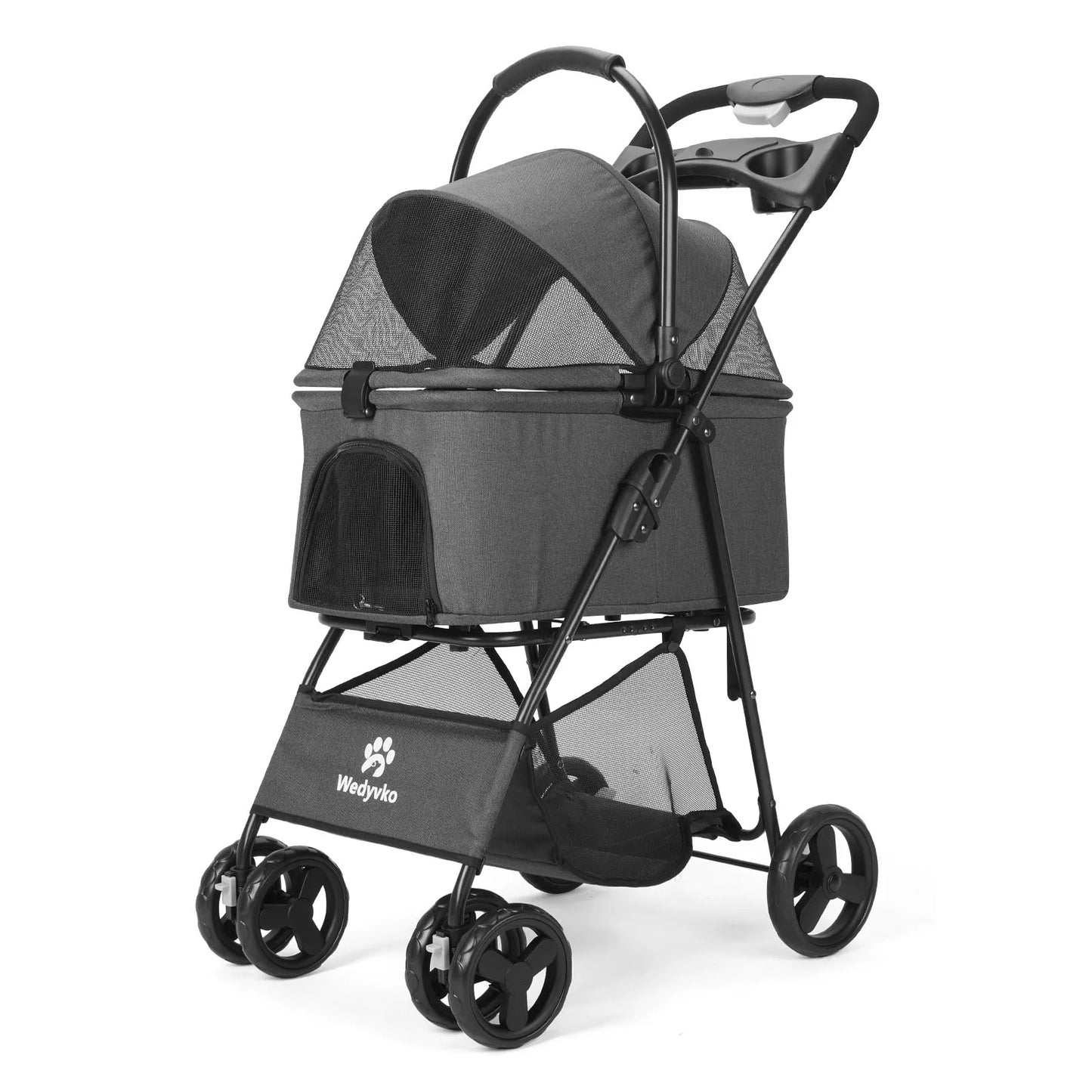3 in 1 Pet Stroller With Removable Carrier All Terrain Waterproof
