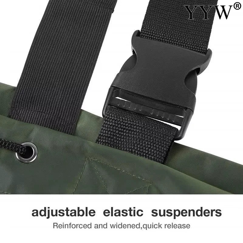 Waterproof Fishing Waders Pants Chest-Length Wader With Boots Durable Breathable Overalls Kit for Men Women Outdoor Raft Hunting