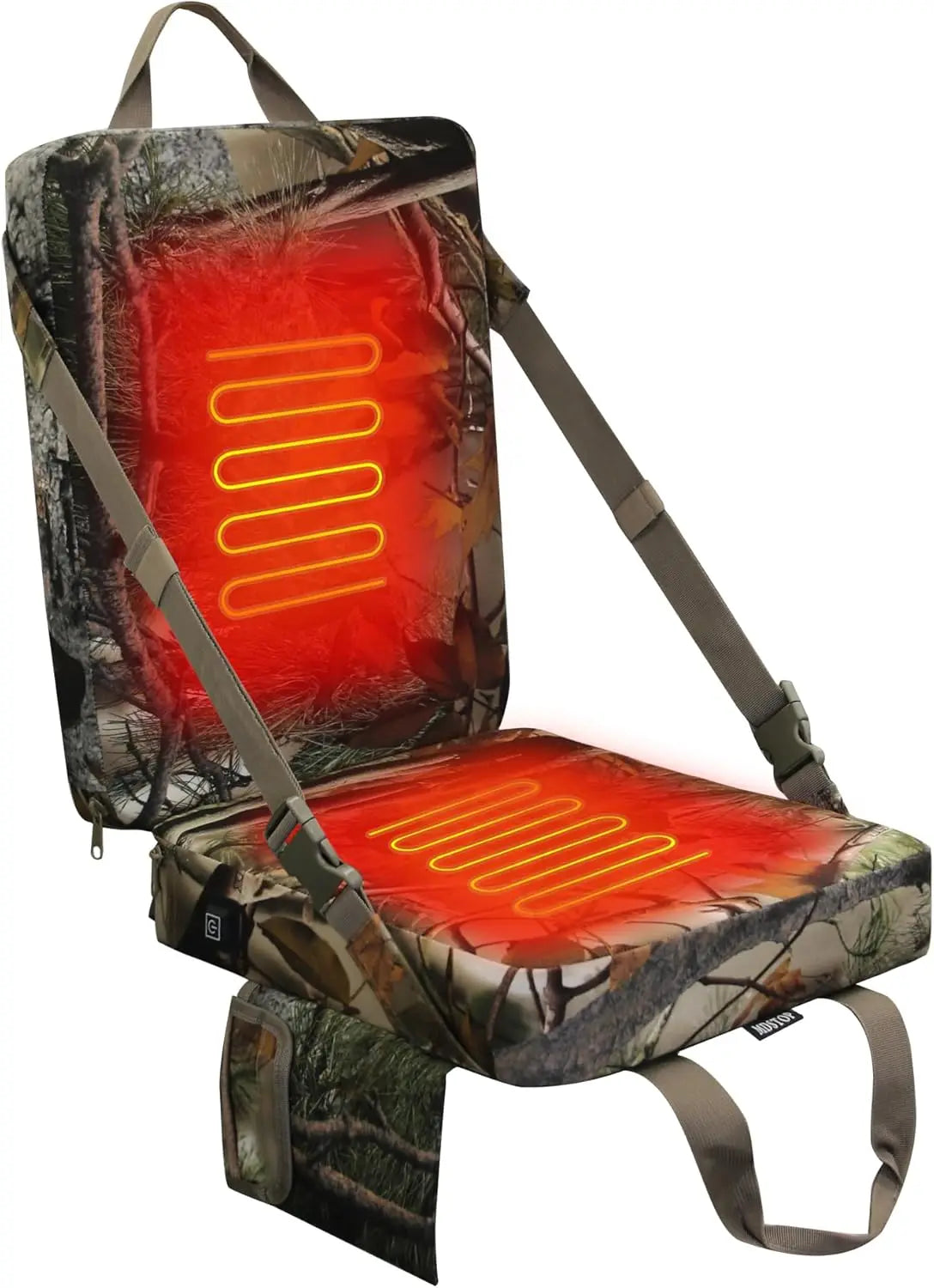 XMSJ Heated Hunting Seat Cushion With Backrest For Tree Stand