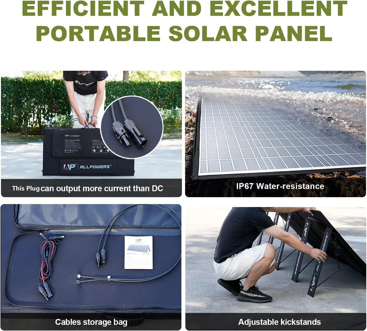 Allpowers Foldable Solar Panel Compatible With Power Stations