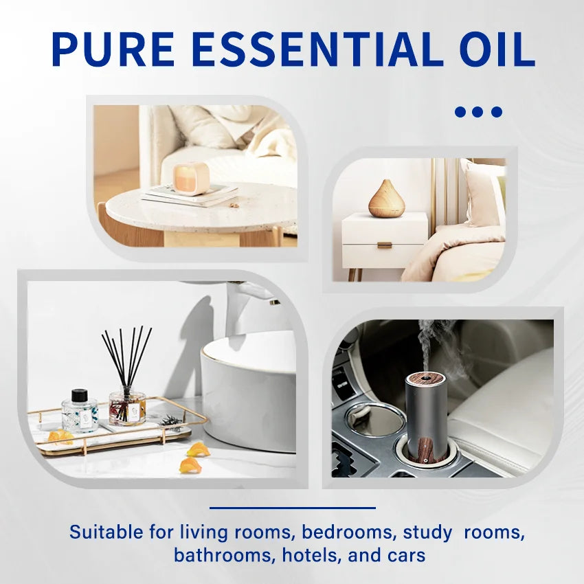 HIQILIE Woody Fragrance Oils Set 6 Pieces For Aromatherapy Diffuser