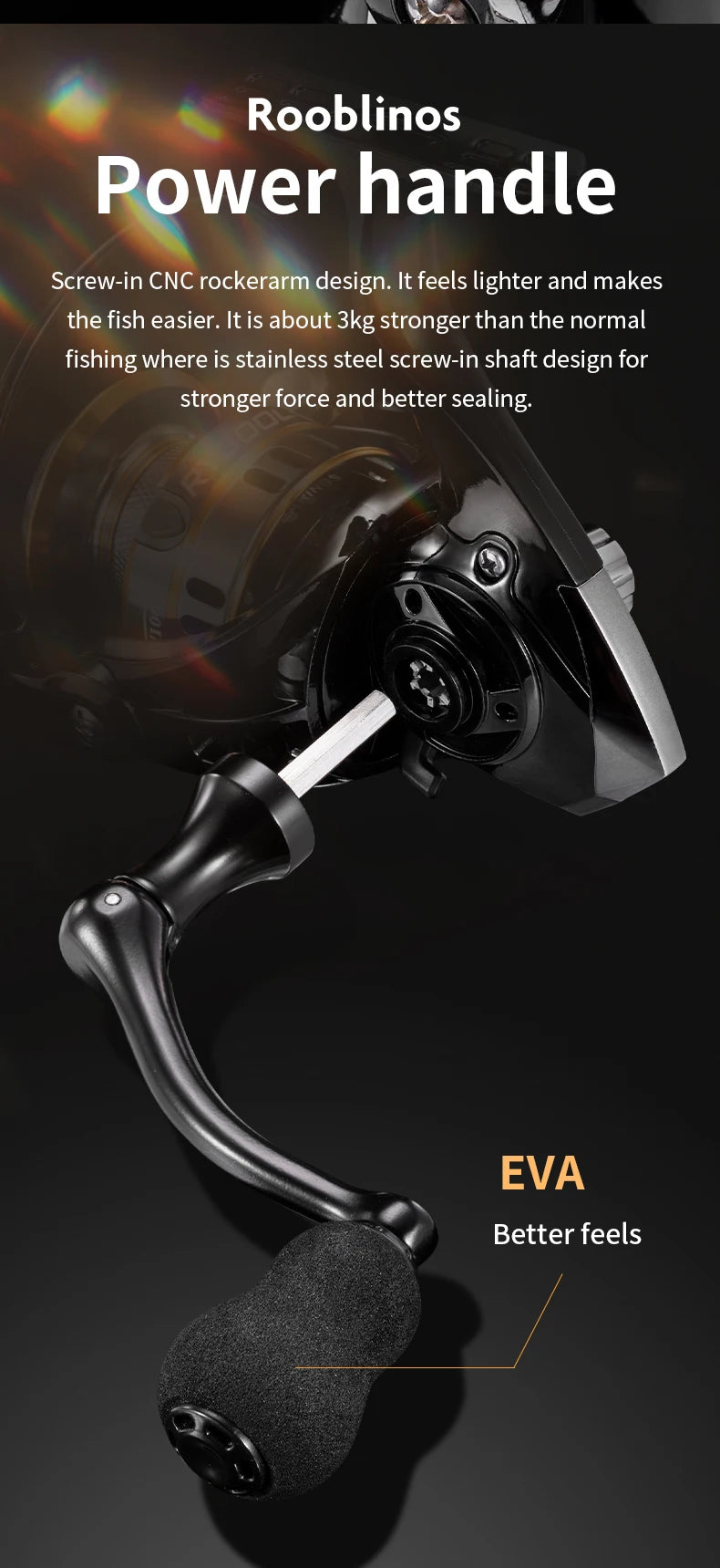 Rooblinos RY Spinning Fishing Reel With Aluminum Spool