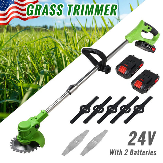 Electric Cordless 2 In 1 Weed Trimmer With Brushless Motor