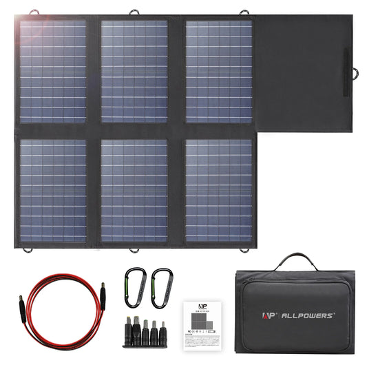 ALLPOWERS 60W Foldable Solar Charger 18V USB-C USB-A