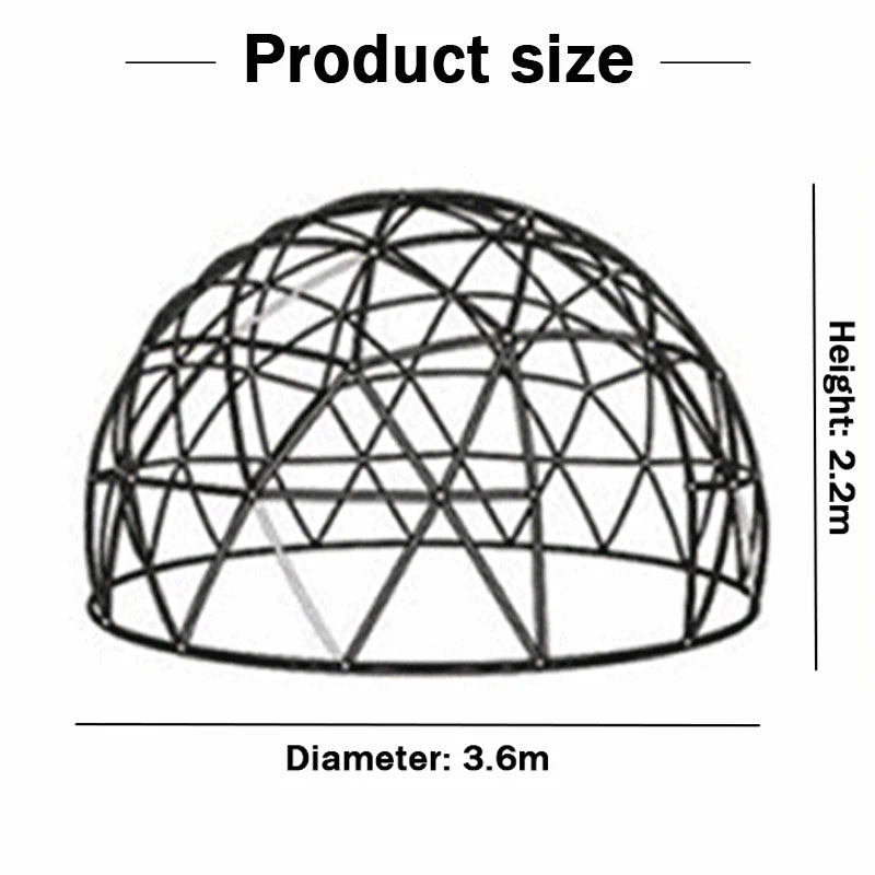 LIADUS Transparent Tent Starry Sky For Outdoor Family Use Windproof Waterproof UV Resistant Easy Assembly