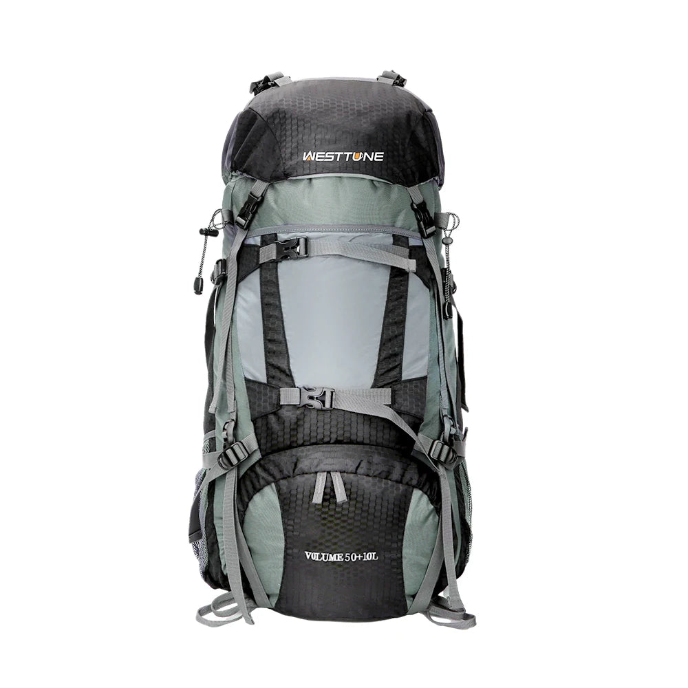 WEST TUNE Explorer Internal Frame Backpack With Rain Cover Hiking
