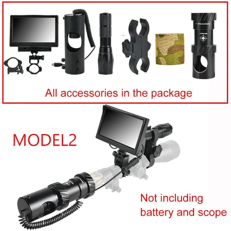 Bestsight Night Vision Riflescope Infrared 850nm Waterproof Hunting Scope