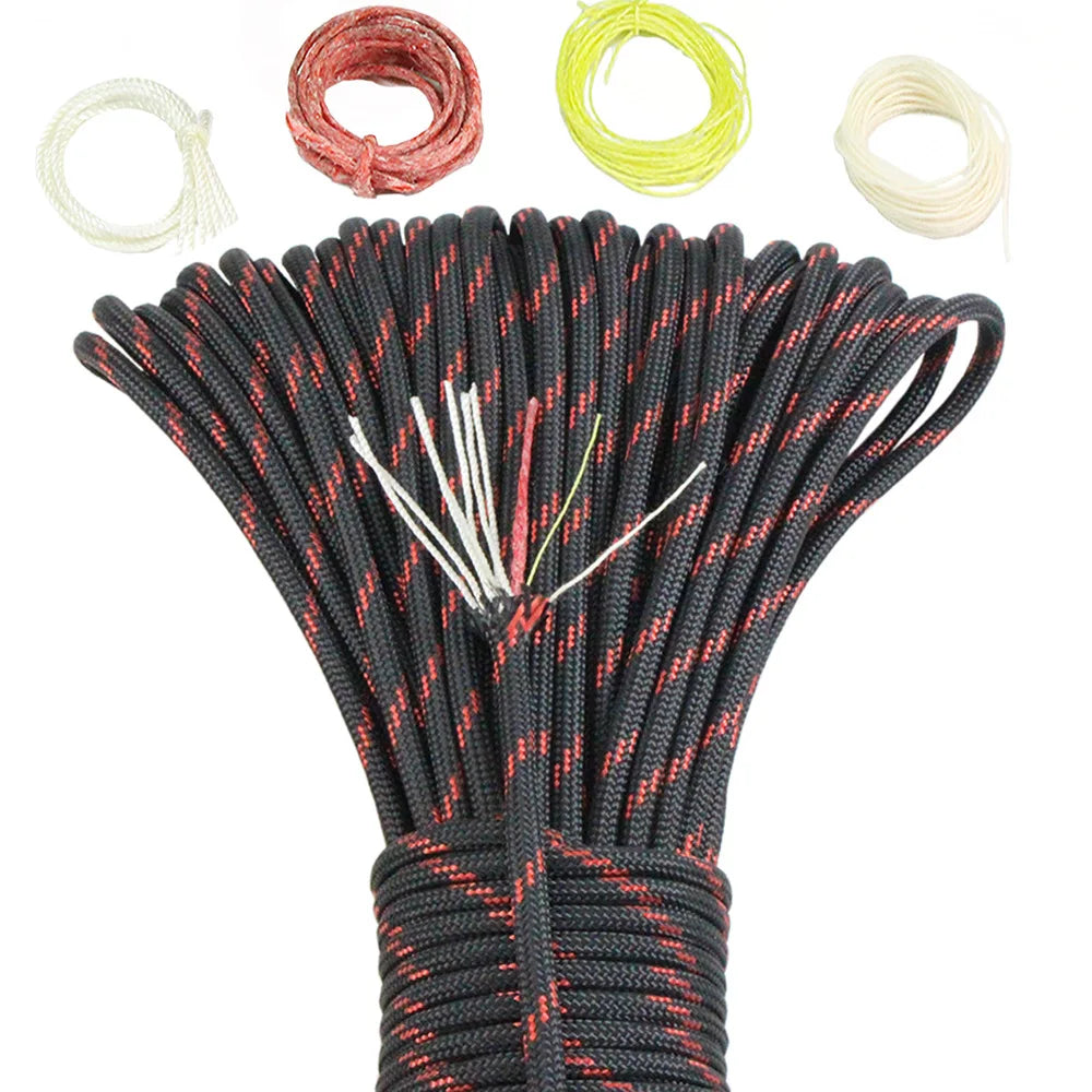 Noble Eagle 10 Strand Paracord 650 Survival Cord 4mm 100ft With Fishing Line Copper Wire For Campers And Outdoorsmen