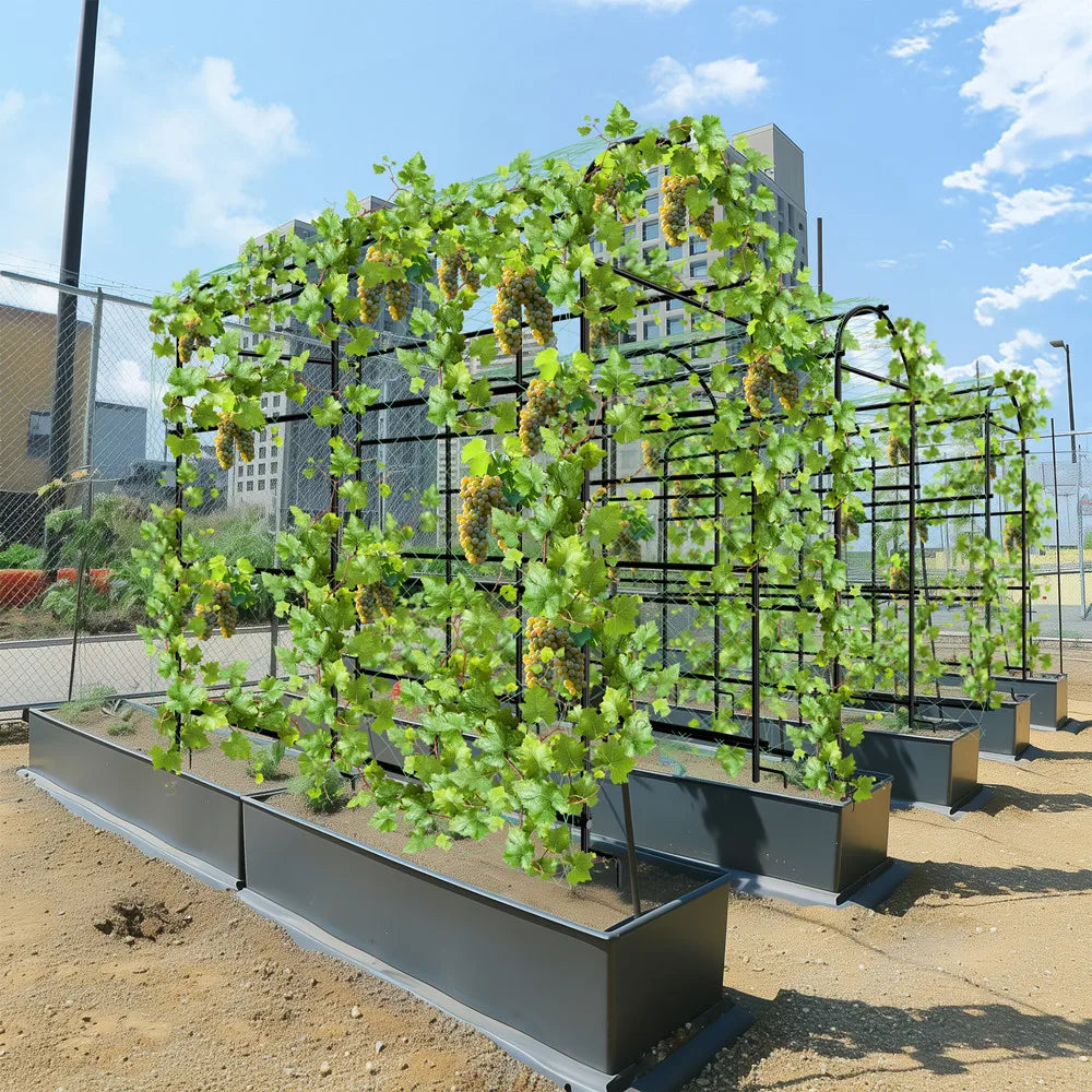 Wisfor U Shaped Metal Tall Garden Plant Trellis Grow Support