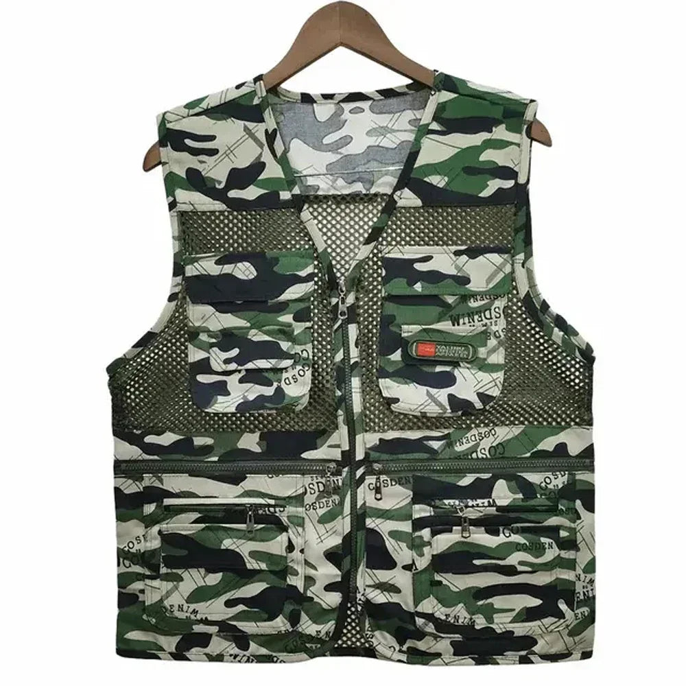 Breathable Mesh Vest With Pockets For Outdoor Enthusiasts