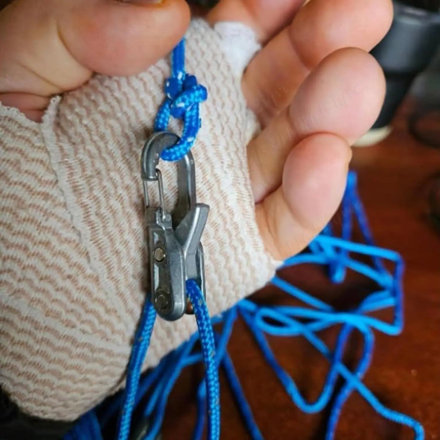 Shunmaii Rope Adjuster Outdoor Stopper Tightener for Camping and Hiking