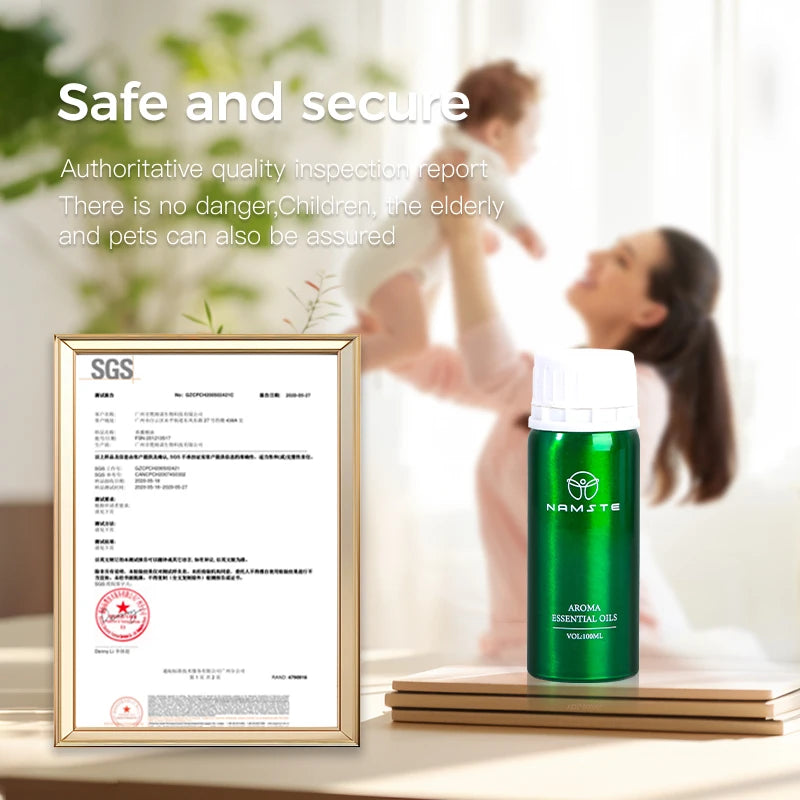 NAMSTE 100ML Hot Selling Perfume Essential Oil Pure Plant Fragrance Oil Aroma Diffuser Air Freshener Air Purifier For Home Hotel