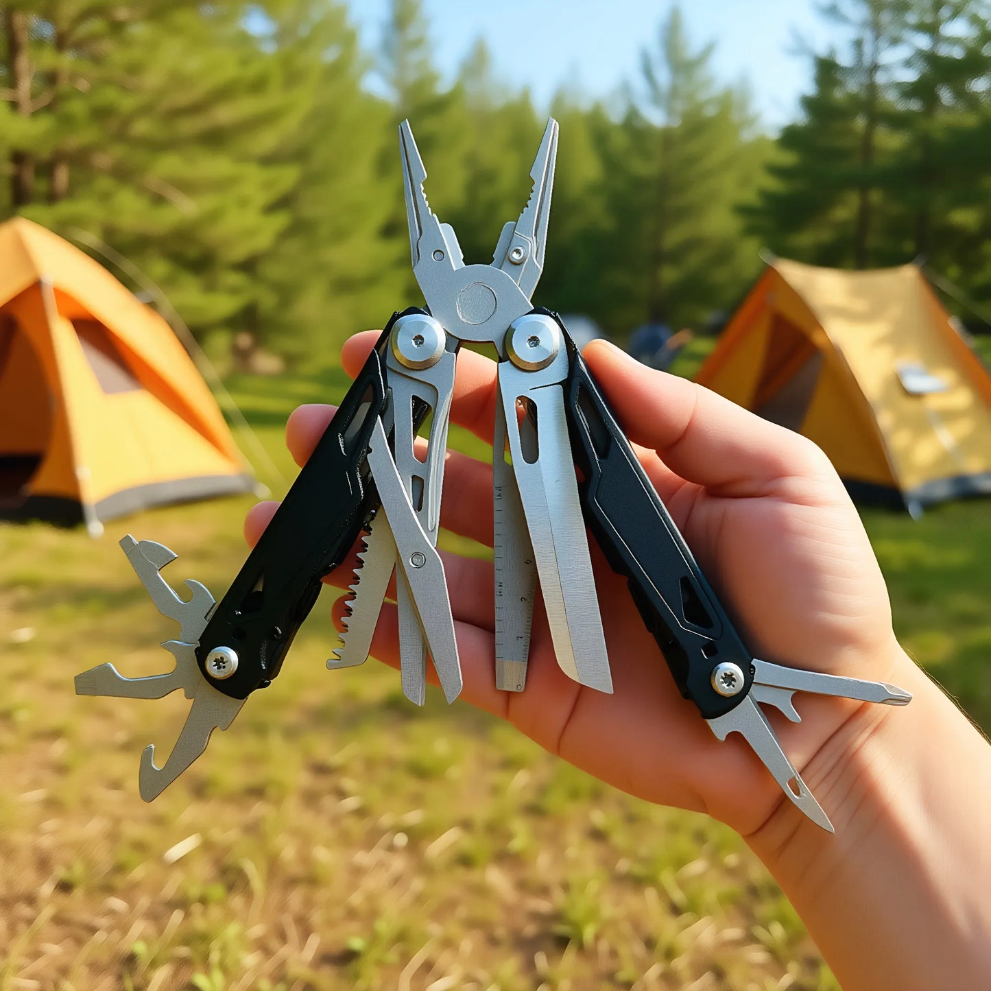 27 in 1 Multitool Pliers Stainless Survival Tool With Screwdriver