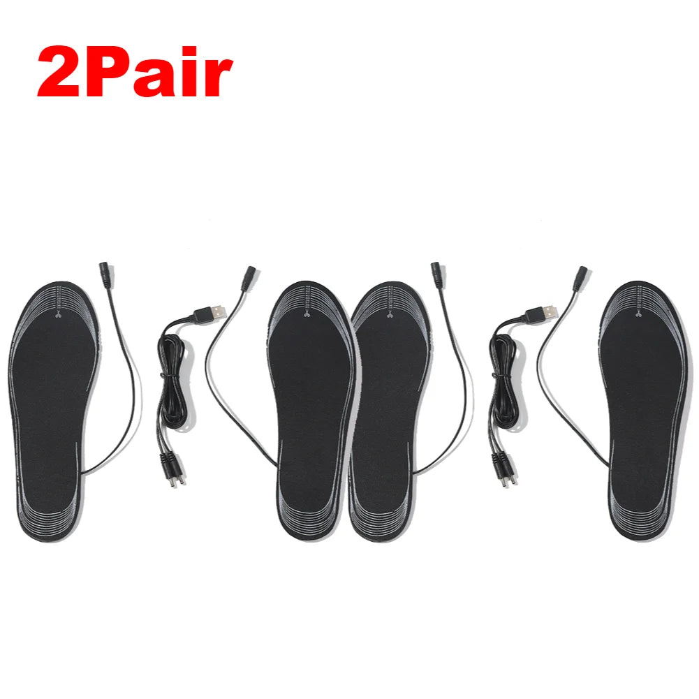 VAKIND Heated USB Rechargeable Cuttable Washable Insoles for Winter