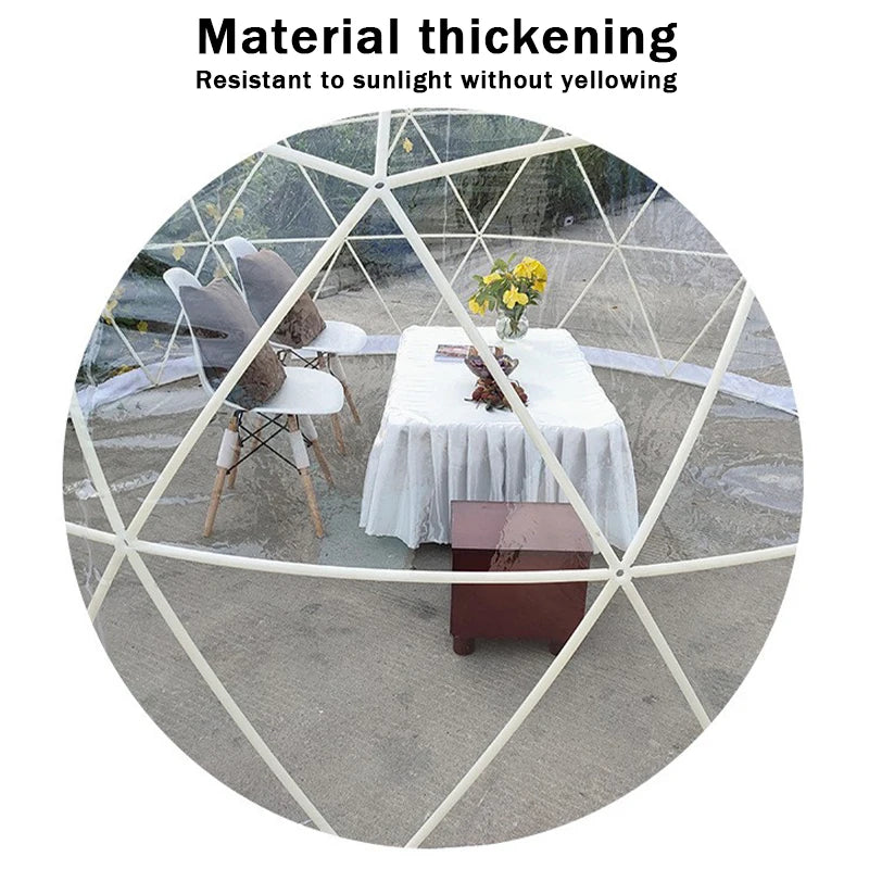 LIADUS Transparent Tent Starry Sky For Outdoor Family Use Windproof Waterproof UV Resistant Easy Assembly