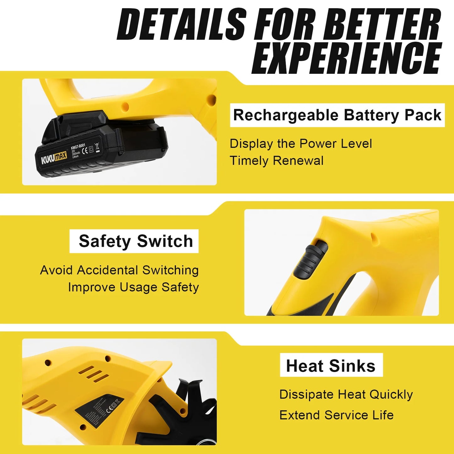 Cordless Garden Tiller Cultivator 20V 250RPM With 2Ah Battery