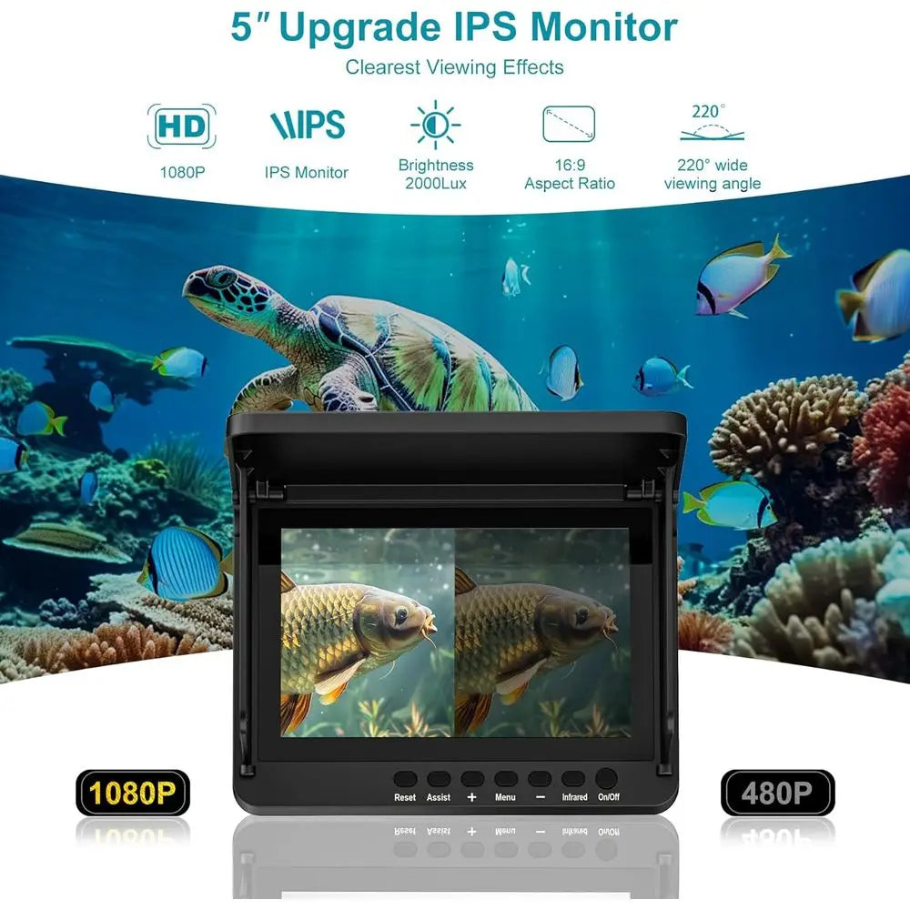 HD Portable Fish Finder With Night Vision For Ice Fishing