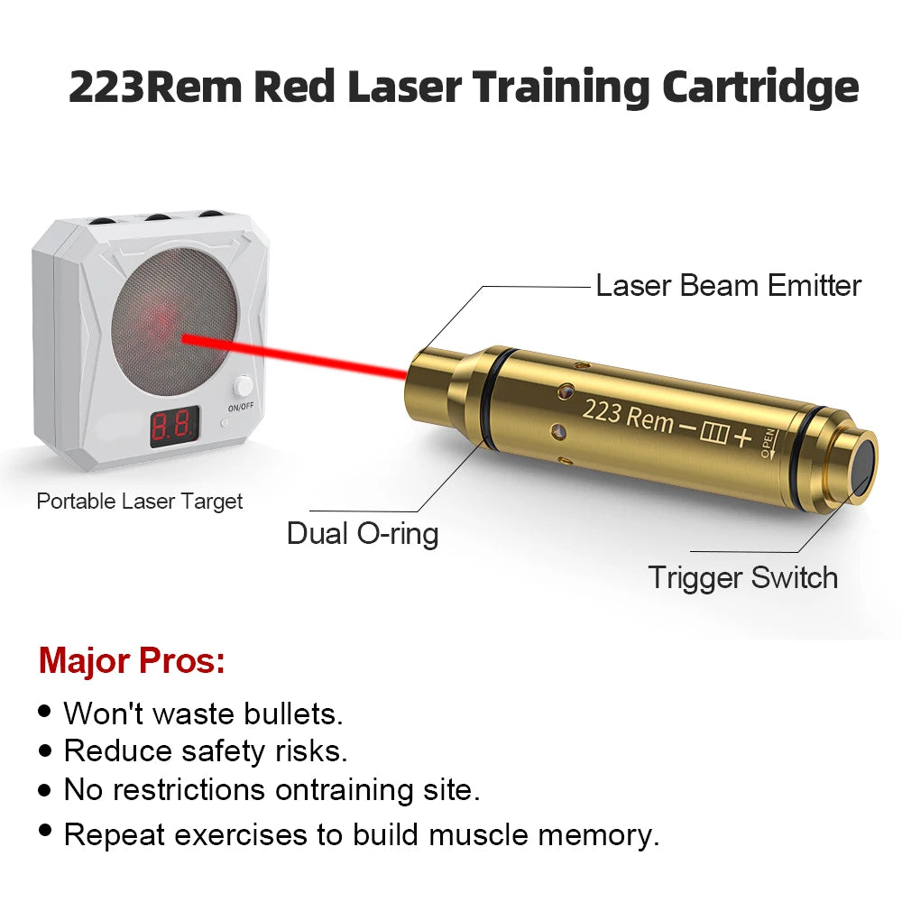 223 Laser Training Cartridge Dry Fire Laser Trainer Bullet