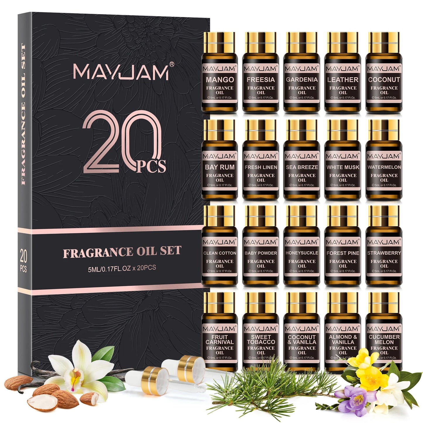 Mayjam Fragrance Oils Kit For Humidifier Diffuser Candle Making