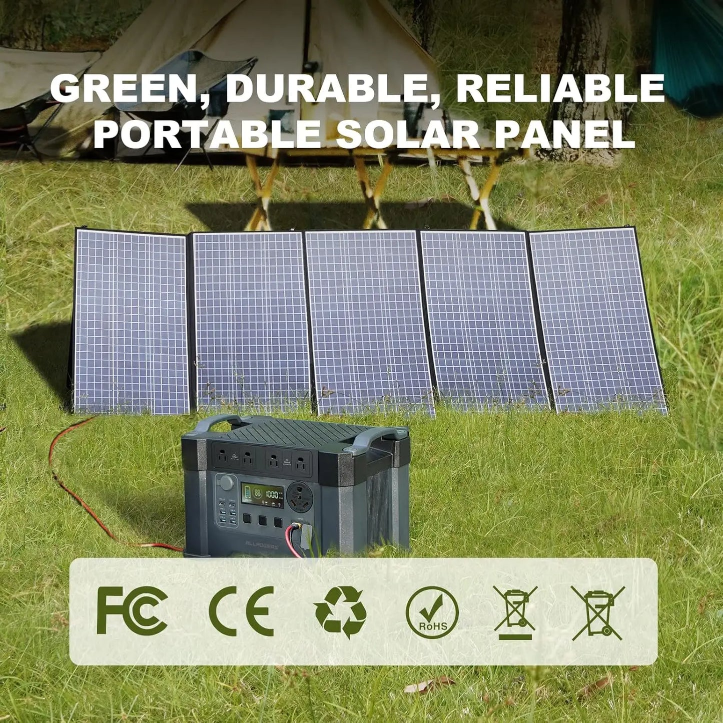 Allpowers Foldable Solar Panel Compatible With Power Stations