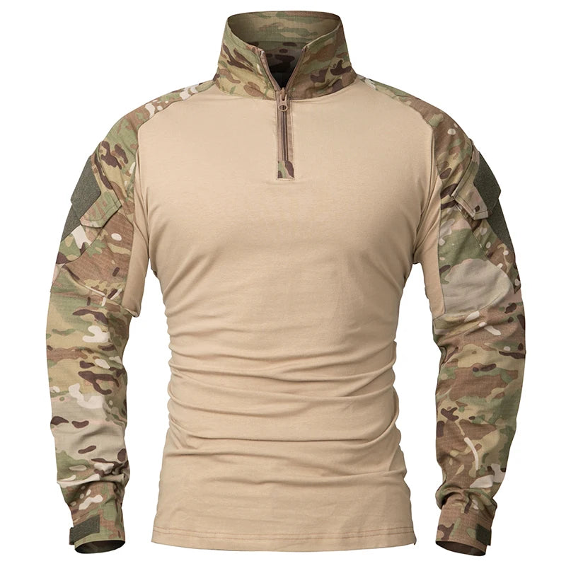 ReFire Gear Men's Long Sleeve Combat Shirt Quarter Zip