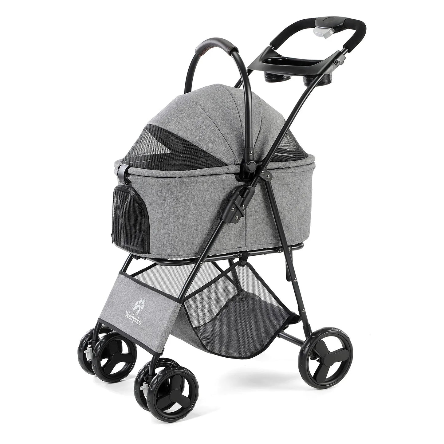 3 in 1 Pet Stroller With Removable Carrier All Terrain Waterproof